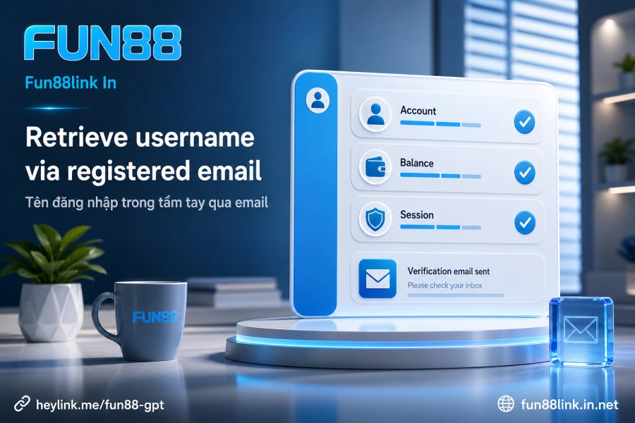 Quên tên đăng nhập Fun88 — khôi phục qua email đăng ký