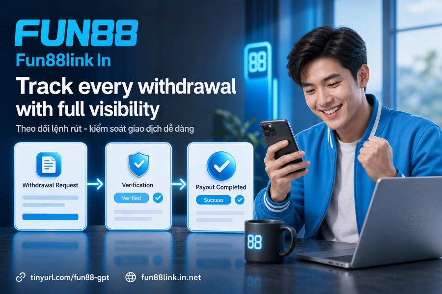 Lịch sử giao dịch rút tiền Fun88 theo dõi trạng thái lệnh
