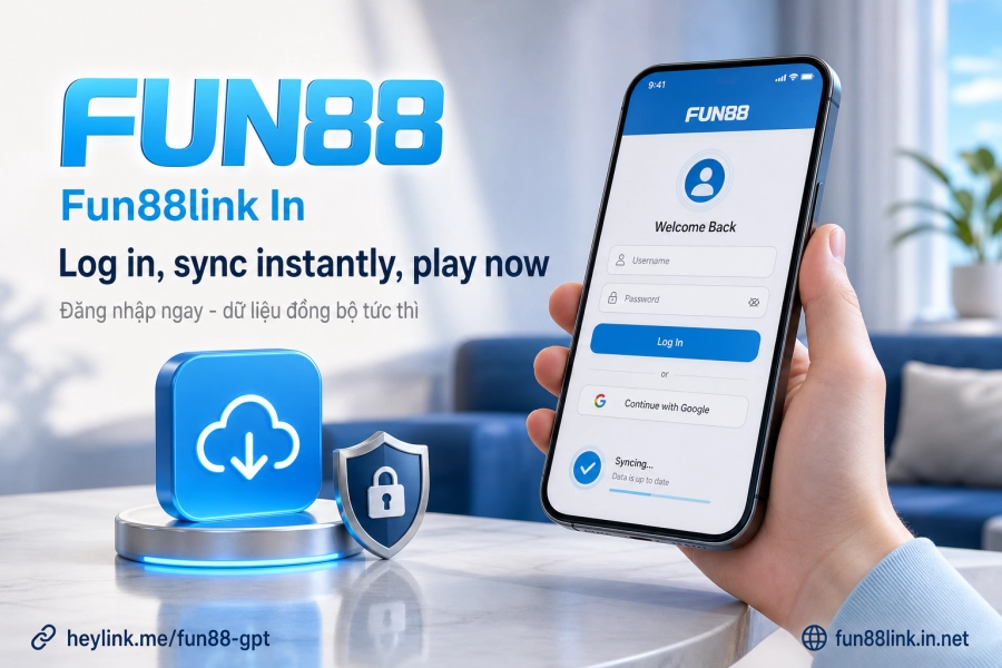 đăng nhập ứng dụng Fun88 đồng bộ tài khoản nạp tiền rút tiền trên di động