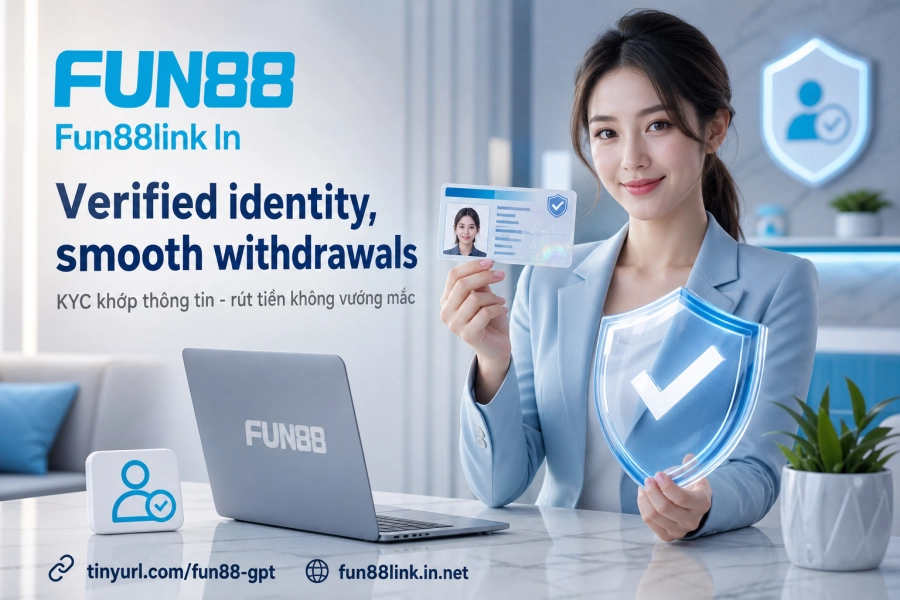 Xác minh KYC Fun88 yêu cầu giấy tờ và thông tin ngân hàng khớp