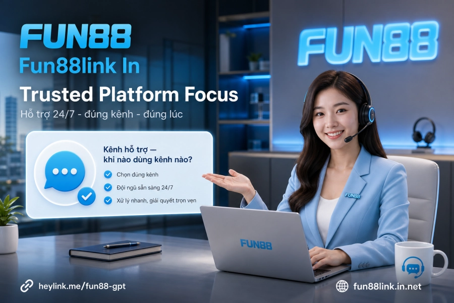 Hỗ trợ Fun88 24/7 qua Live Chat Hotline Email và mạng xã hội